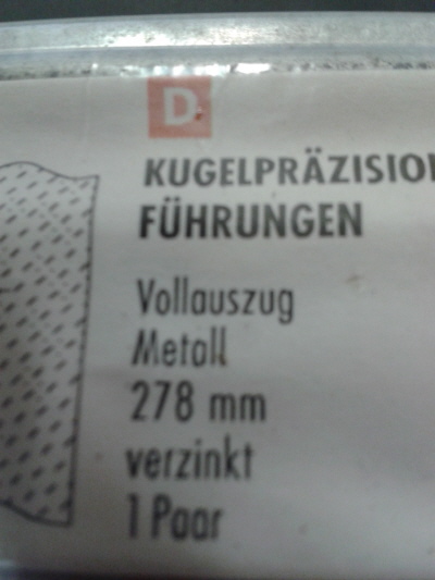 schubladenschiene